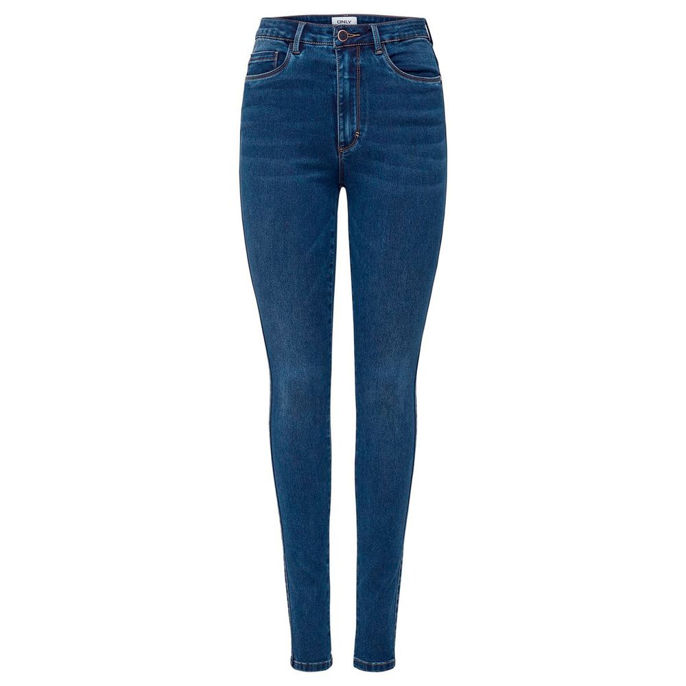 Only Blue Cotton Skinny Women's Jeans