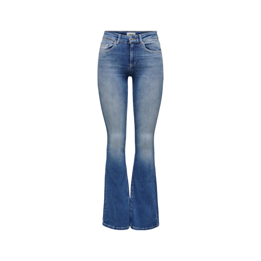 Only Blue Cotton Bootcut Women's Jeans