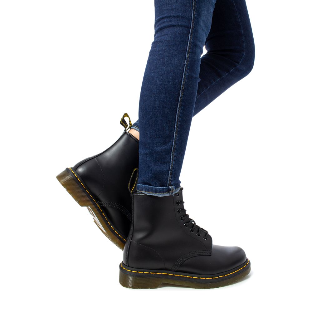 Dr. Martens Black Leather Lace-Up Women's Boots
