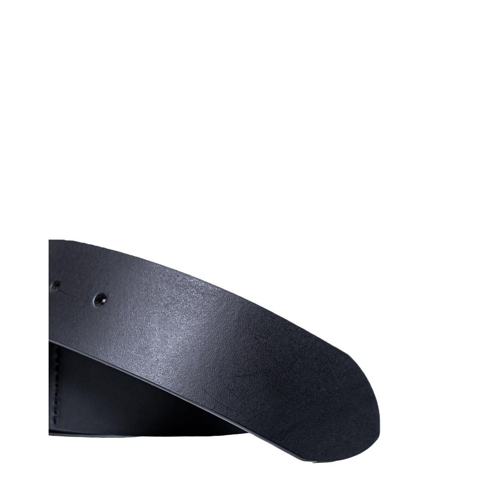 Armani Exchange Black Leather Regular Men's Belt