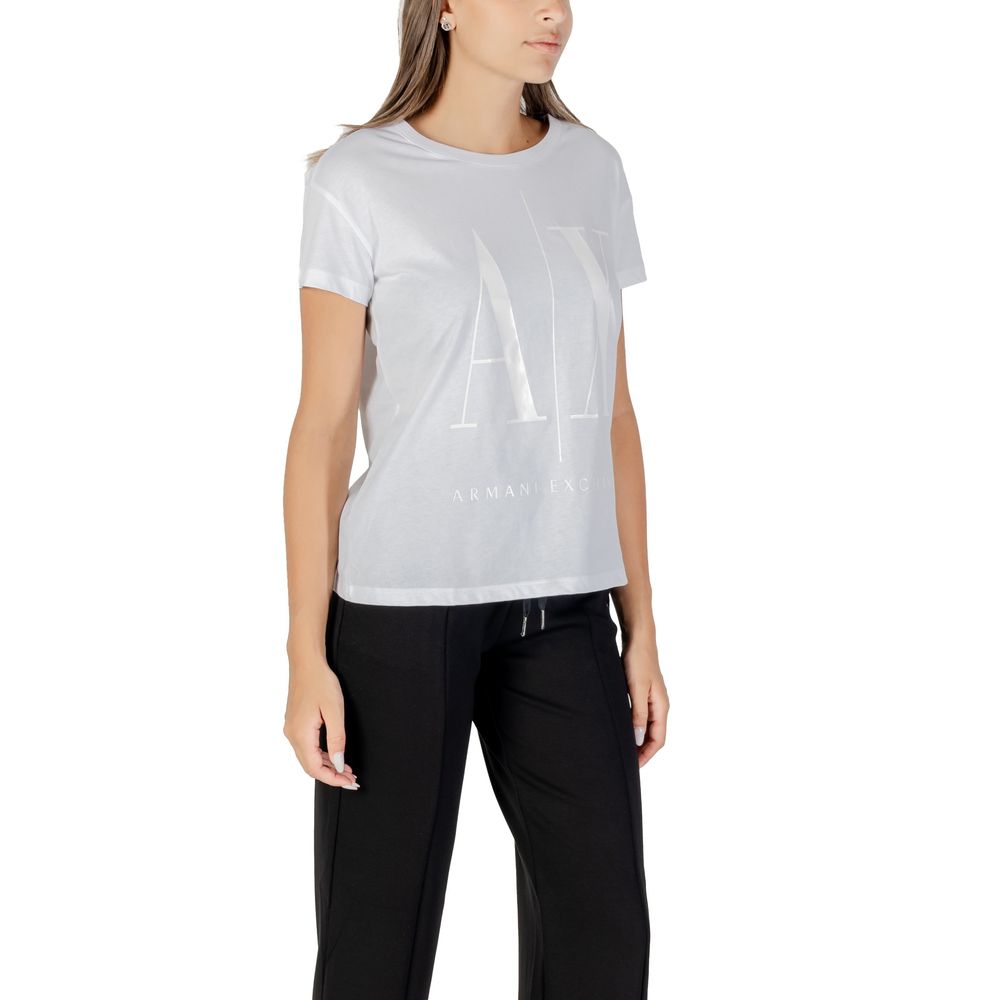 Armani Exchange White Cotton Women's T-Shirt