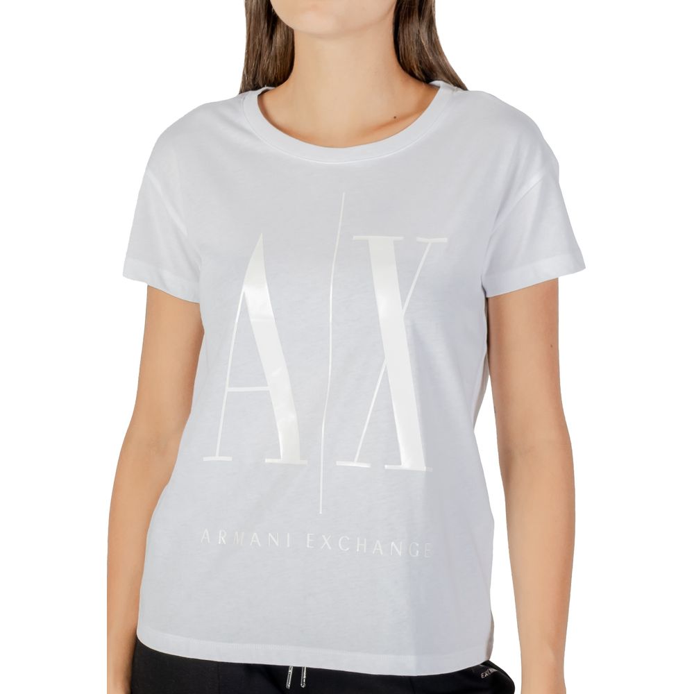 Armani Exchange White Cotton Women's T-Shirt