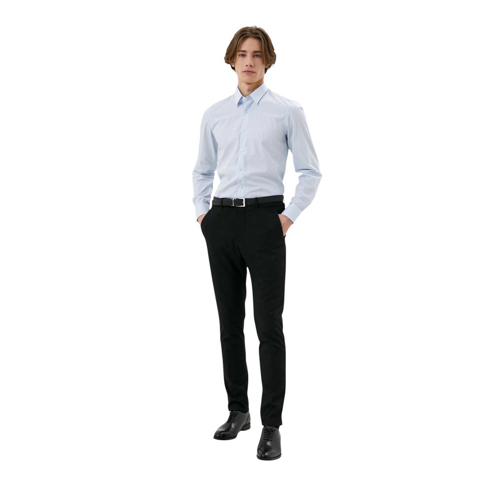 Antony Morato Blue Cotton Dress Men's Shirt