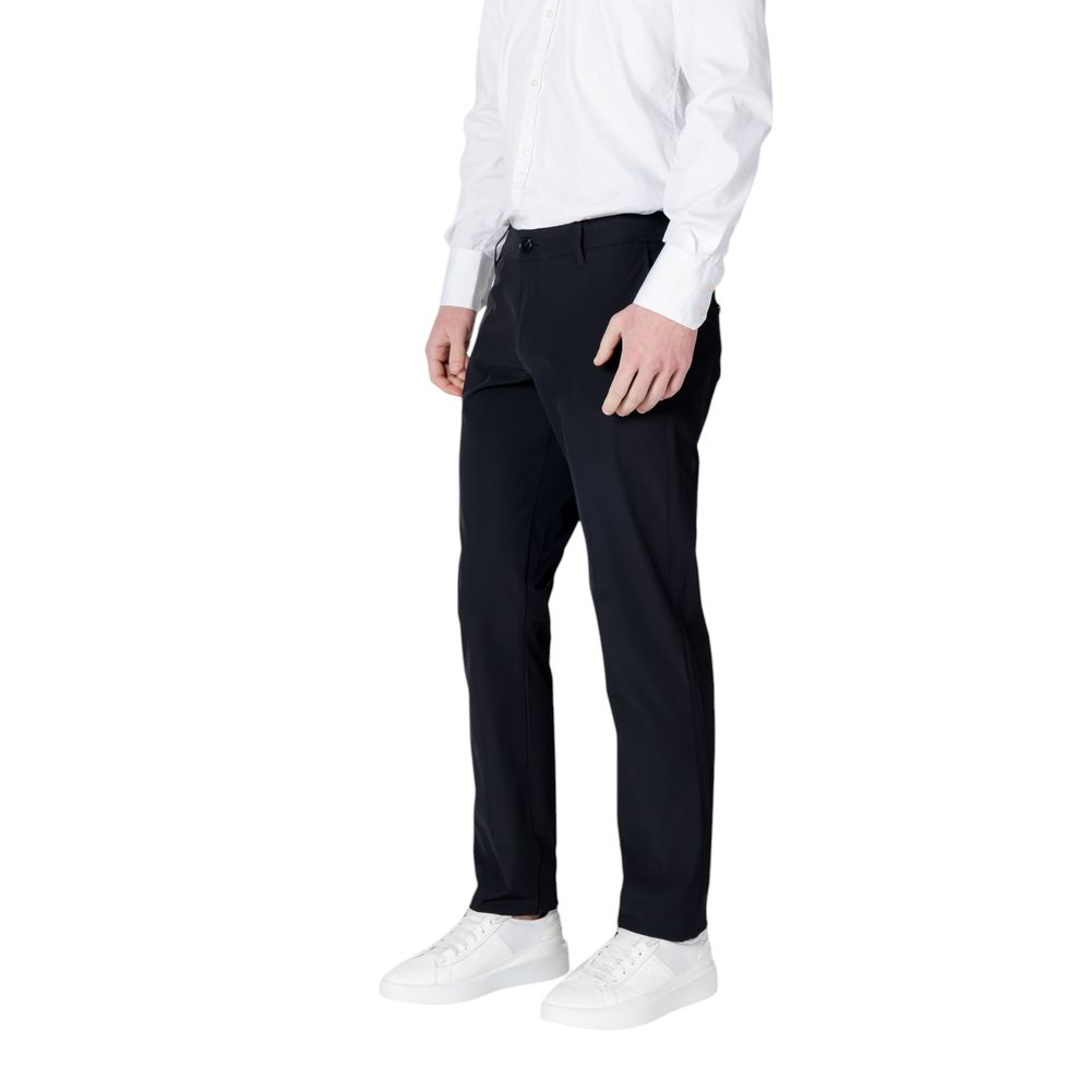 Armani Exchange Black Cotton Casual Men's Pants