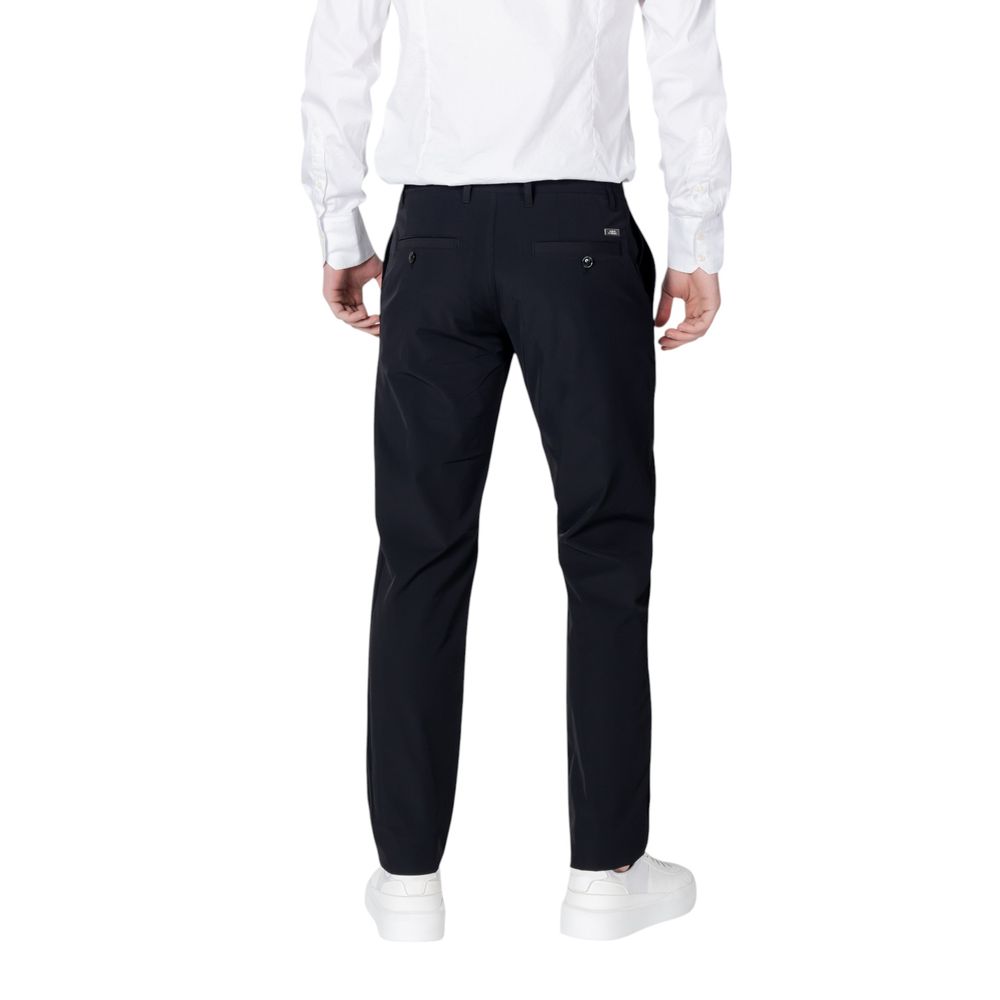 Armani Exchange Black Cotton Casual Men's Pants