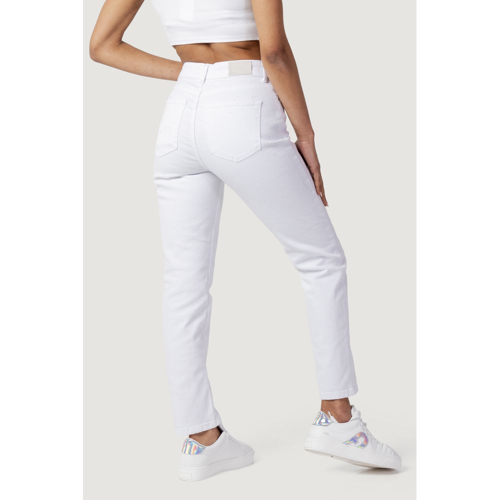 Only White Cotton Mom Women's Jeans