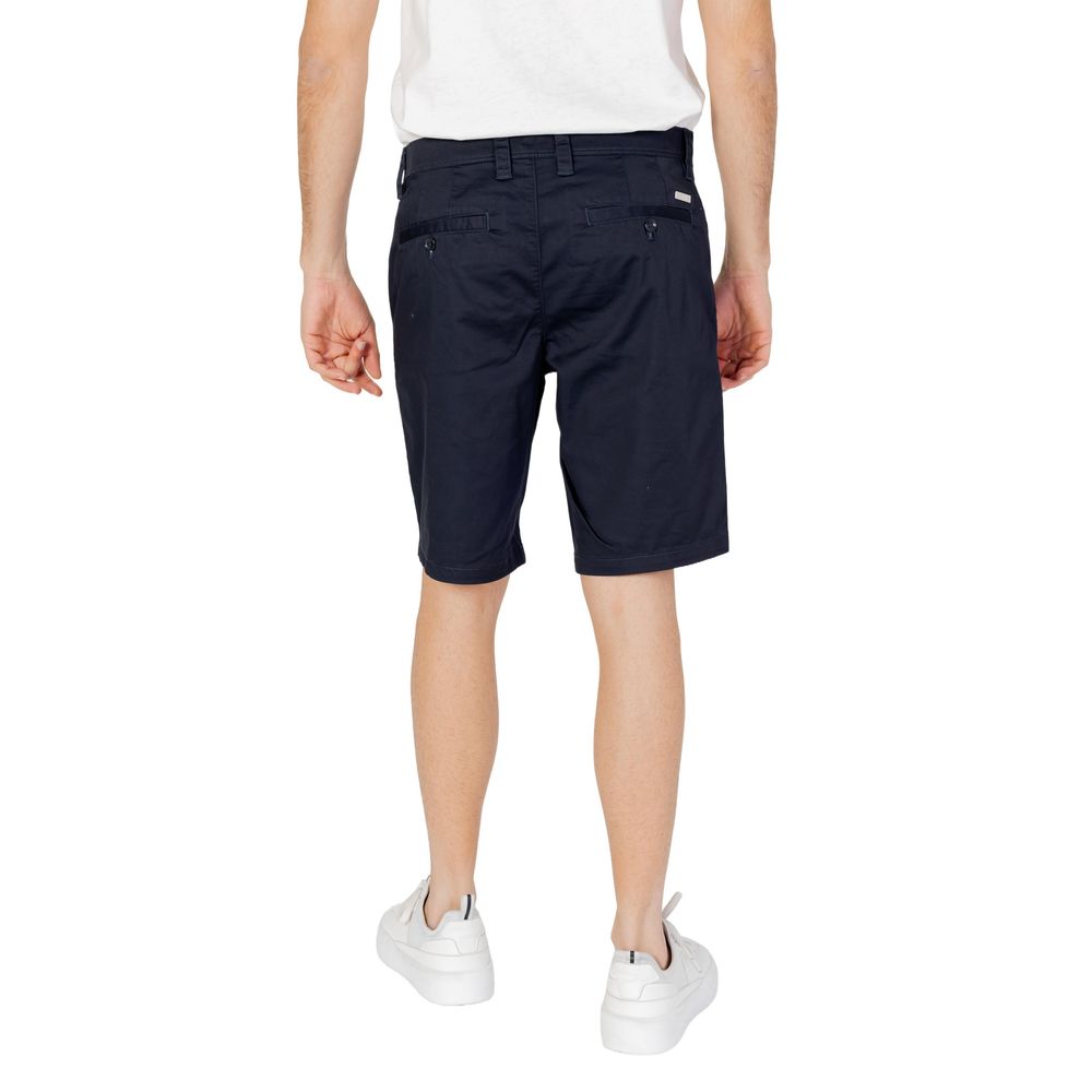 Armani Exchange Blue Cotton Bermuda Men's Shorts