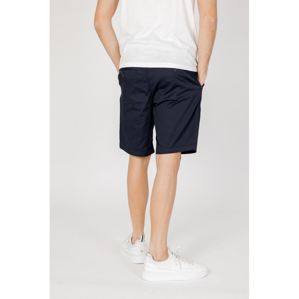 Armani Exchange Blue Cotton Bermuda Men's Shorts