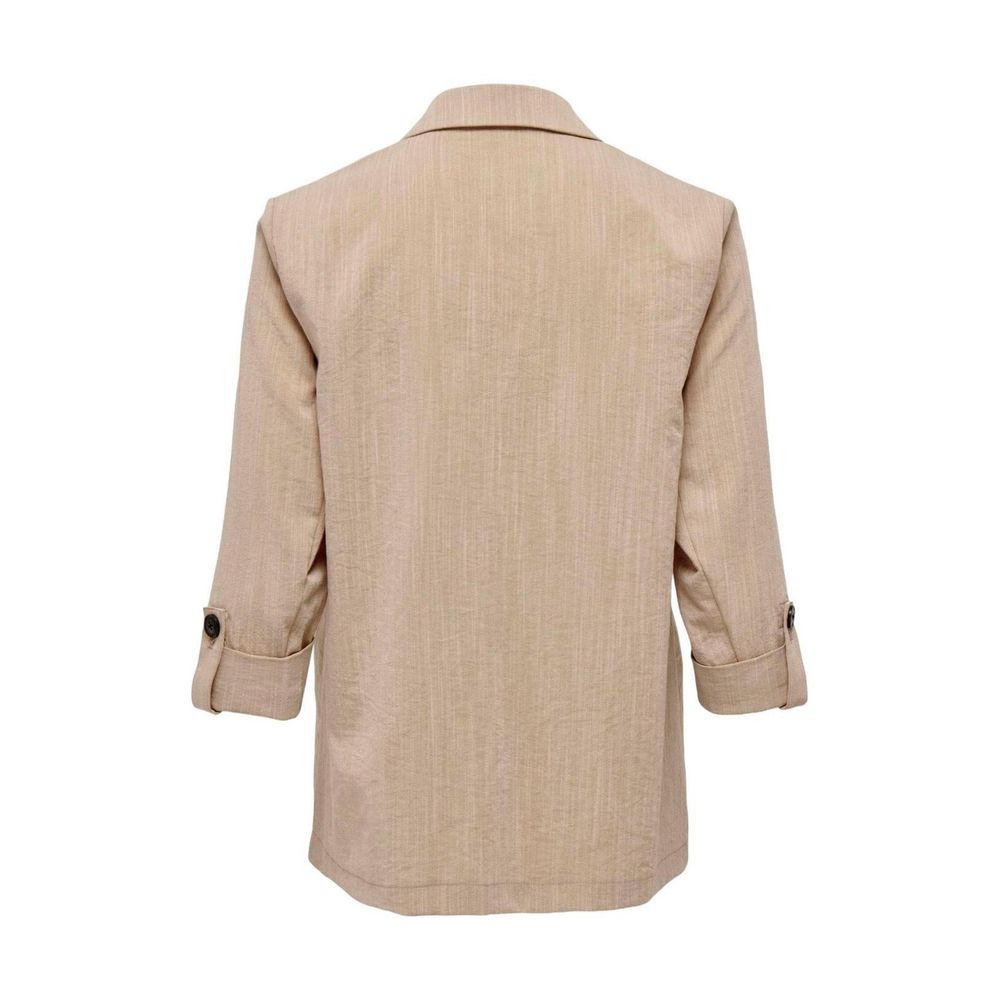 Only Beige Viscose Women's Blazer