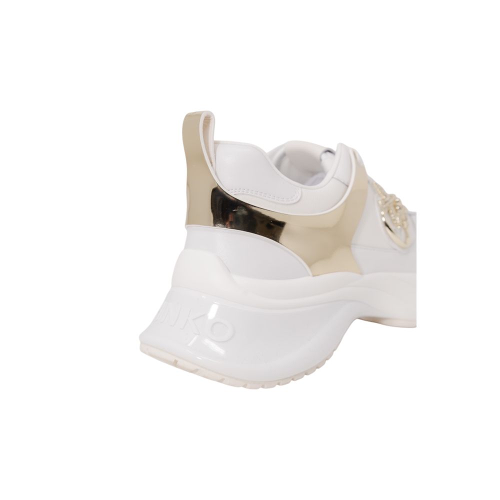 PINKO White Leather Women's Sneakers