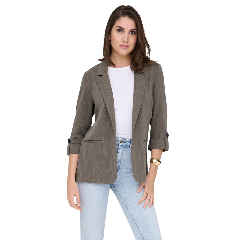 Only Beige Viscose Women's Blazer