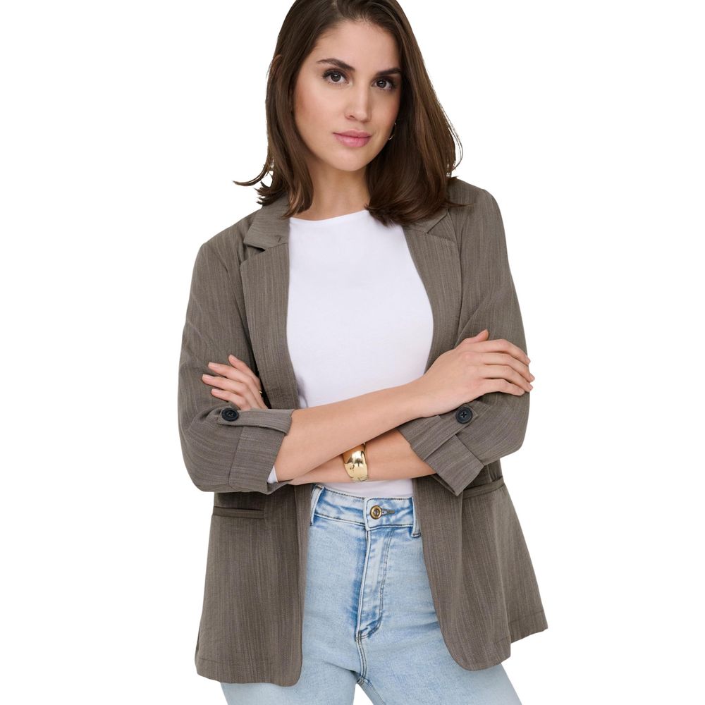 Only Beige Viscose Women's Blazer