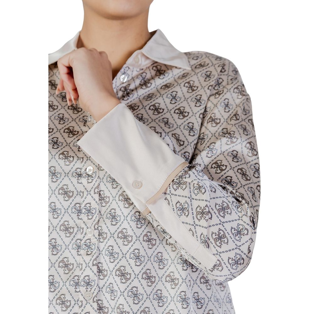 Guess Beige Polyester Women's Blouse