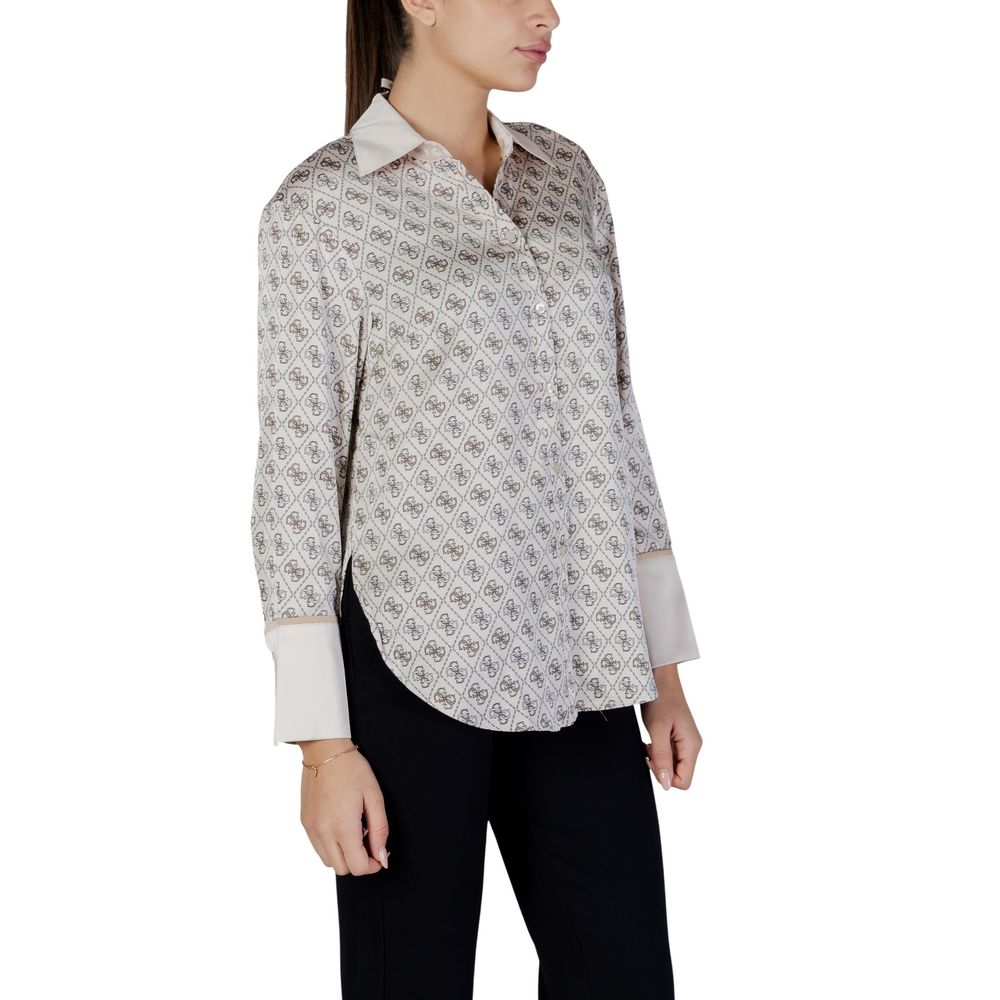 Guess Beige Polyester Women's Blouse