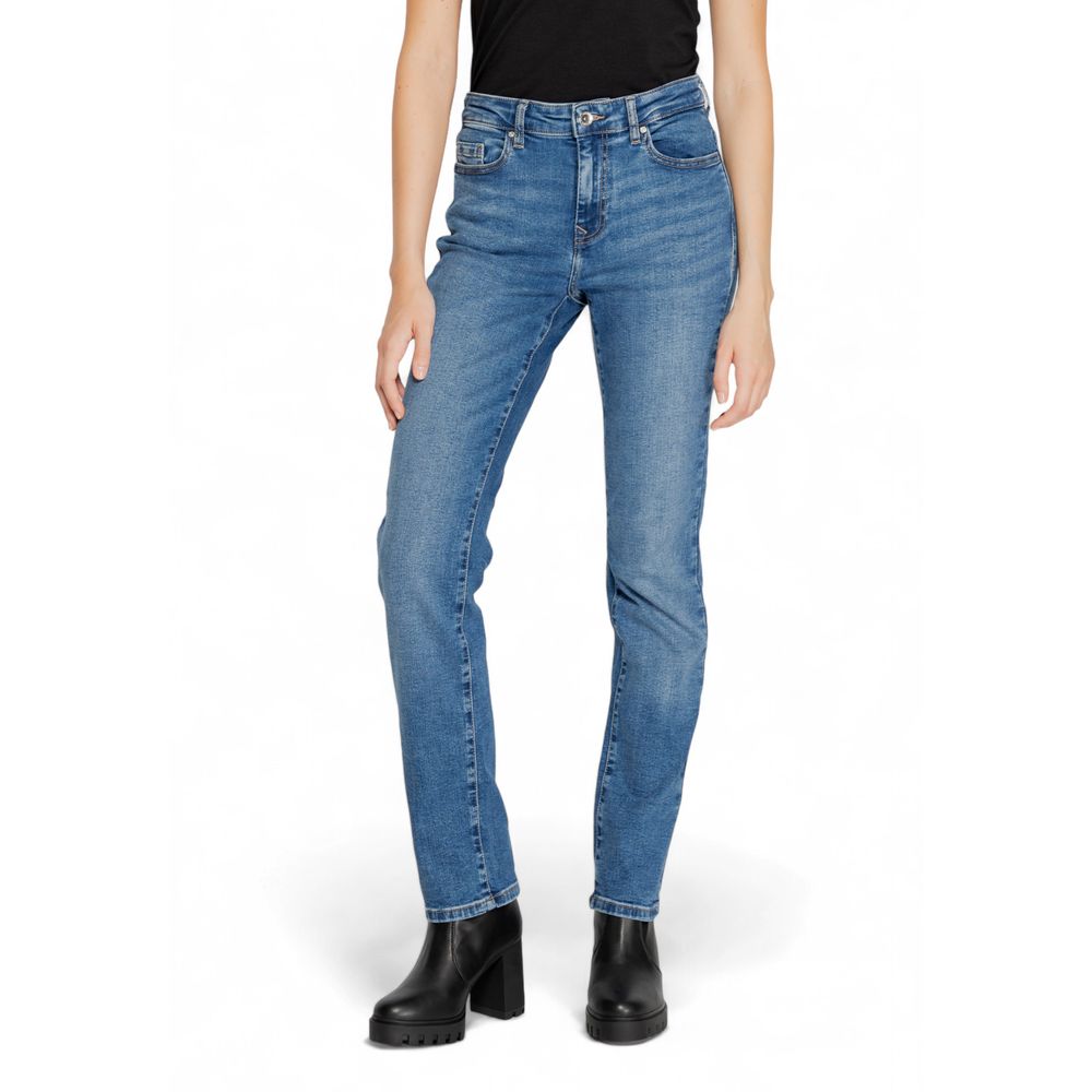 Only Blue Cotton Skinny Women's Jeans