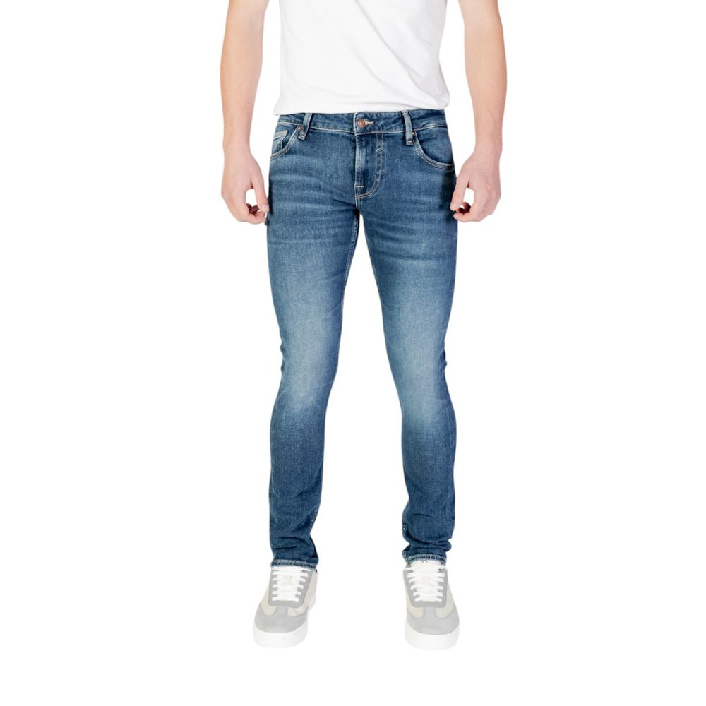 Guess Blue Cotton Skinny Men's Jeans