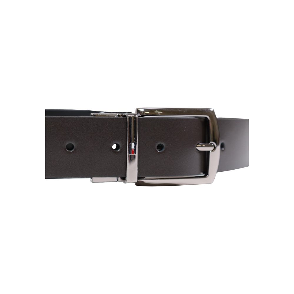 Tommy Hilfiger Brown Leather Regular Men's Belt