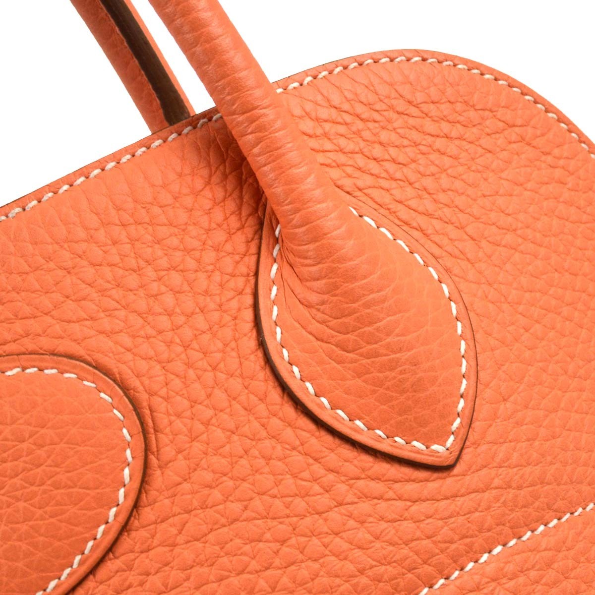 Hermes Bolide Clemence Orange Leather Handbag (Pre-Owned)
