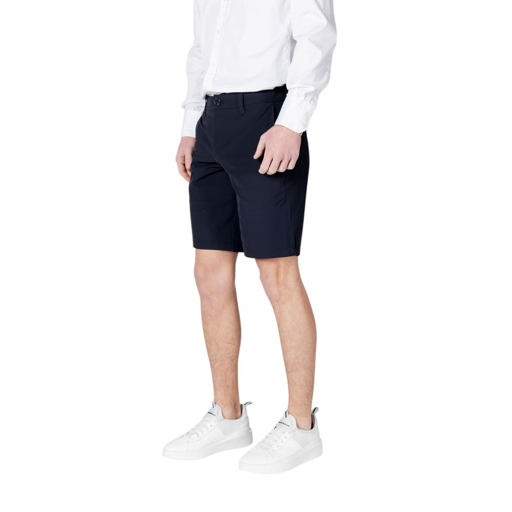 Armani Exchange Blue Polyamide Bermuda Men's Shorts