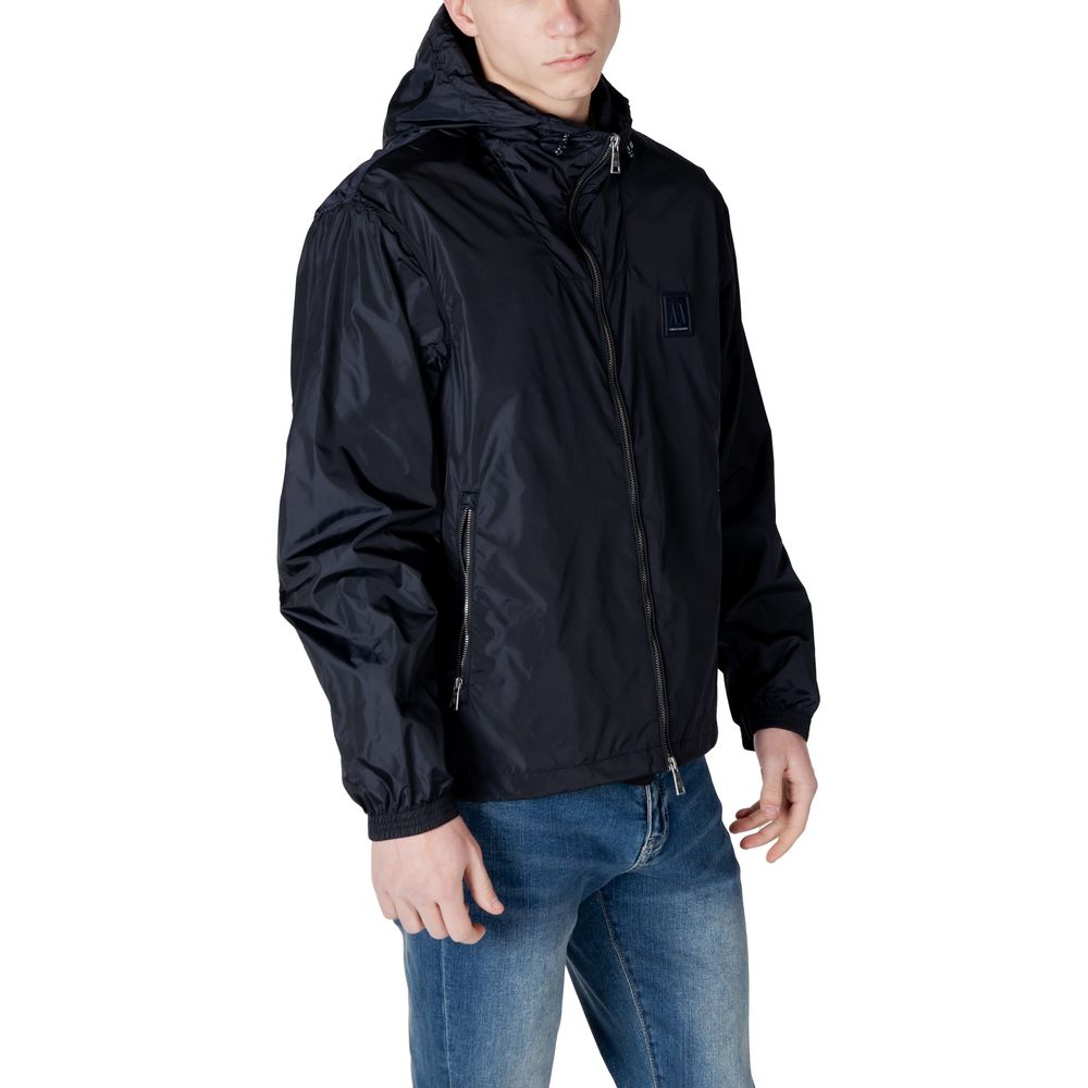 Armani Exchange Blue Polyamide Shell Men's Jacket