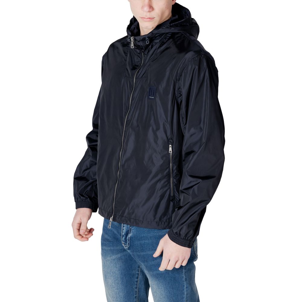 Armani Exchange Blue Polyamide Shell Men's Jacket