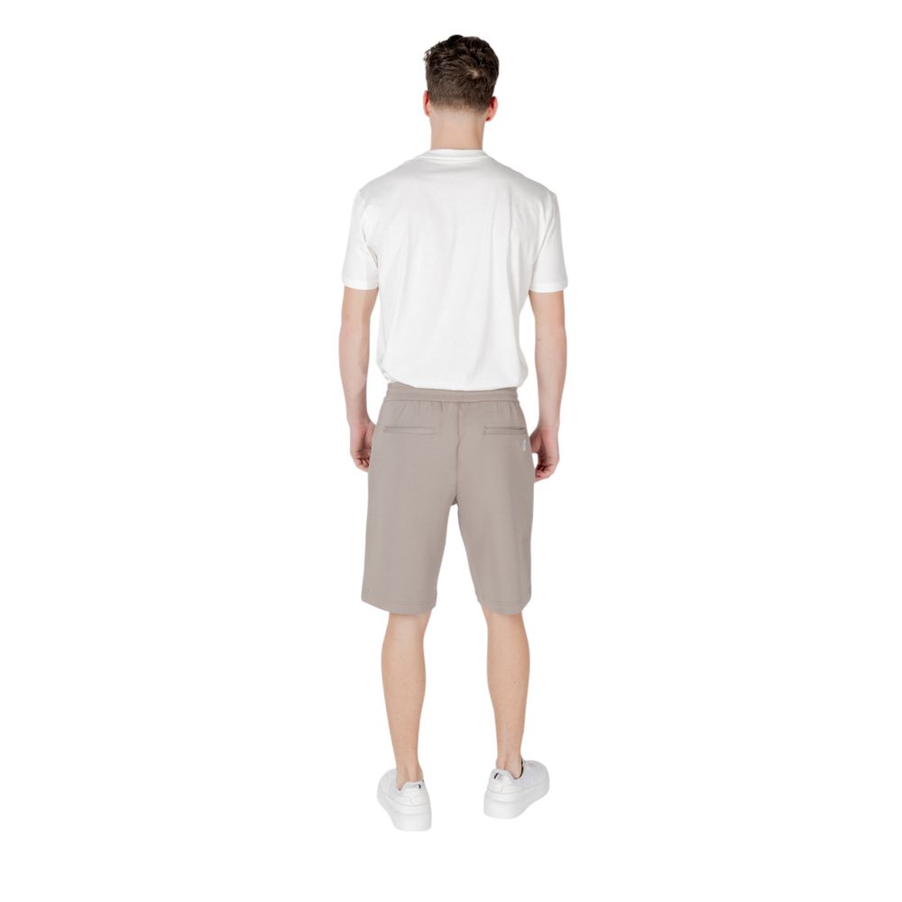 Armani Exchange Brown Cotton Bermuda Men's Shorts
