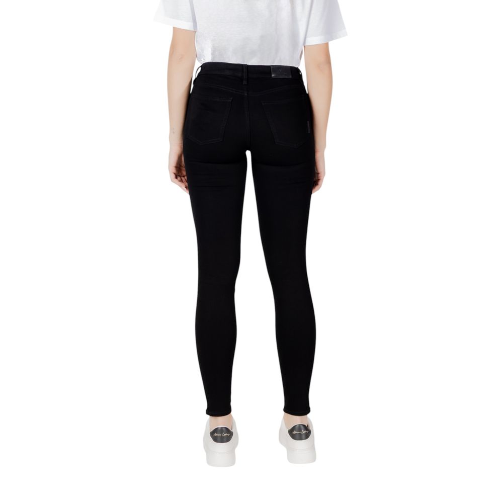 Armani Exchange Black Cotton Skinny Women's Jeans