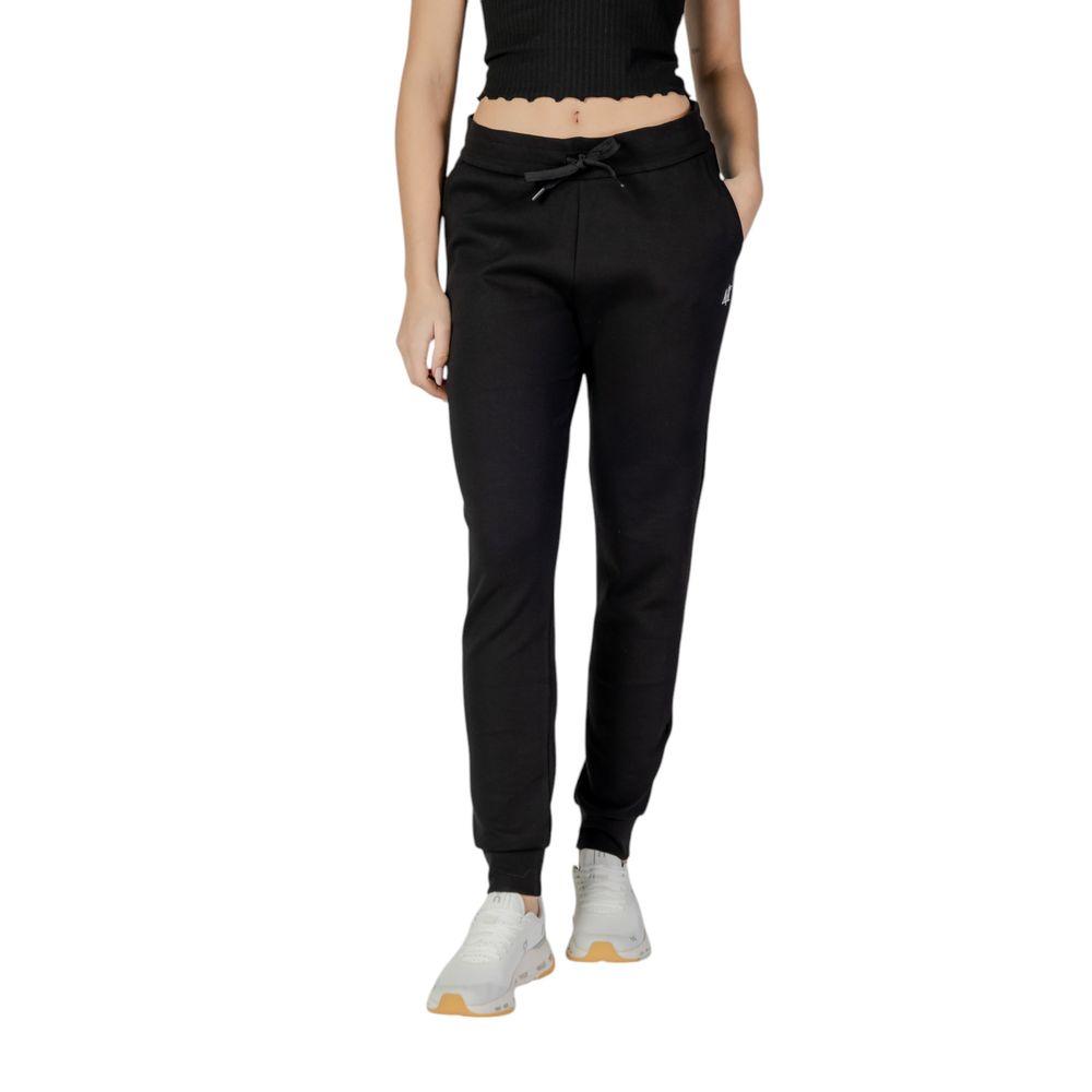 Armani Exchange Black Cotton Joggers (Workout Women's Pants)