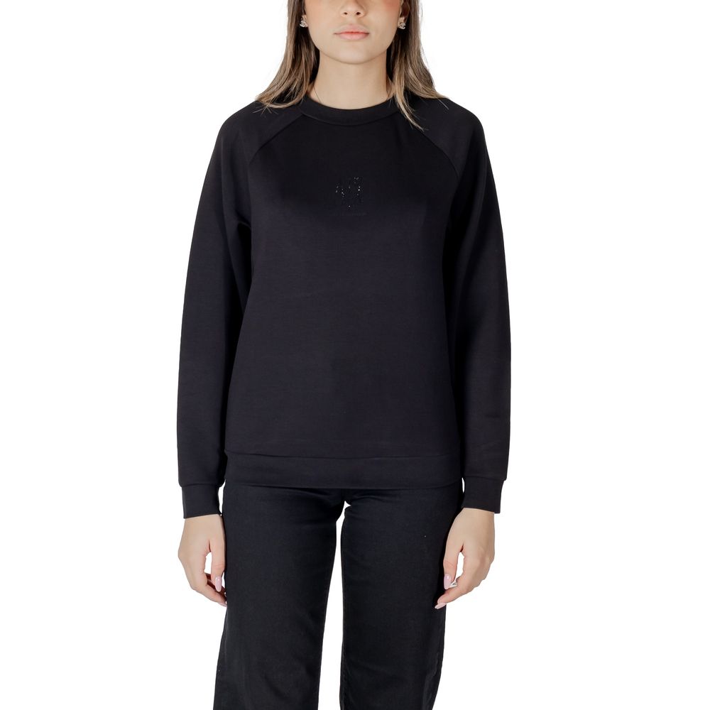 Armani Exchange Black Viscose Women's Sweatshirt