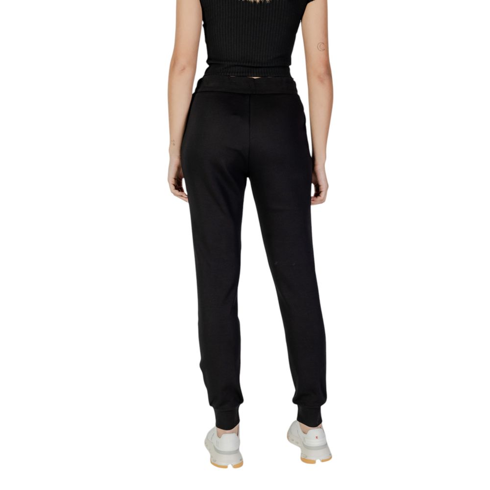 Armani Exchange Black Cotton Joggers (Workout Women's Pants)
