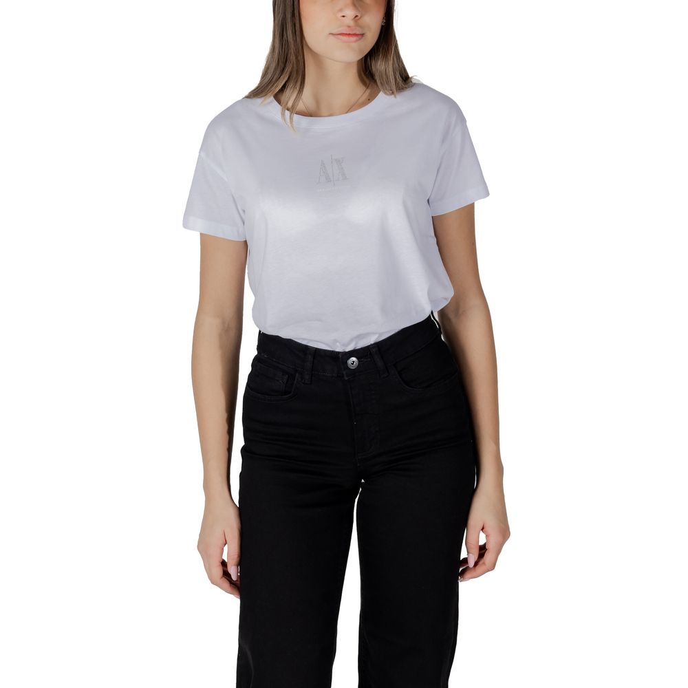 Armani Exchange White Cotton Women's T-Shirt