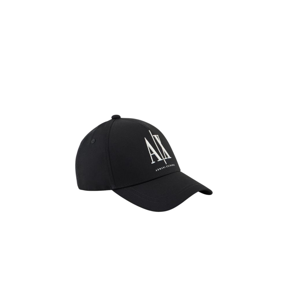 Armani Exchange Black Cotton Cap (Baseball Men's Hat)
