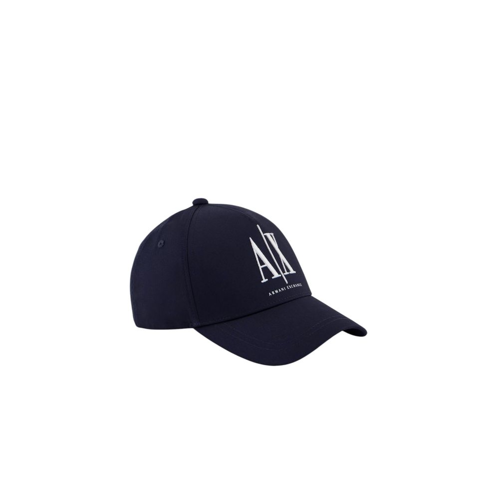 Armani Exchange Blue Cotton Cap (Baseball Men's Hat)