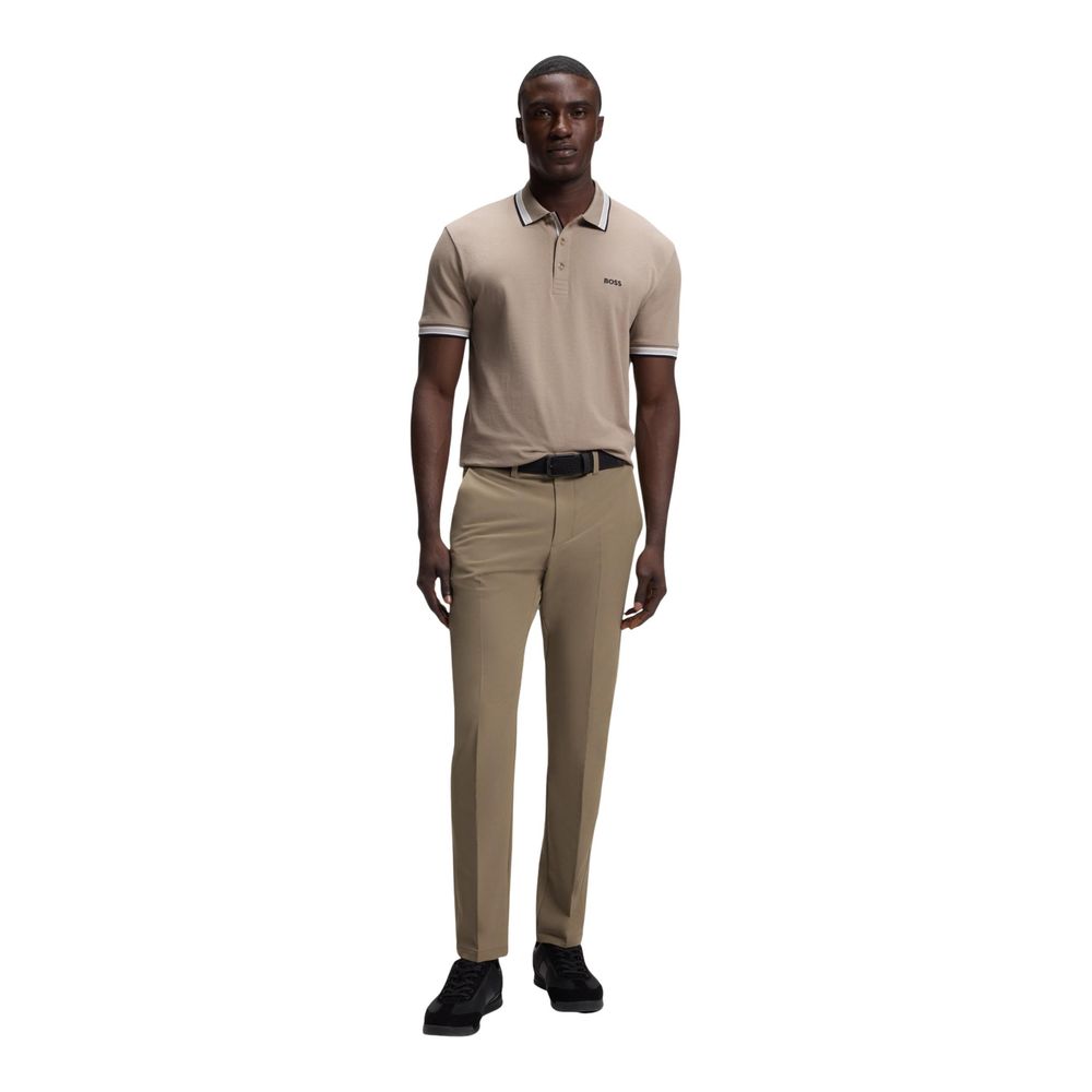 Hugo Boss Beige Polyester Skinny Men's Pants