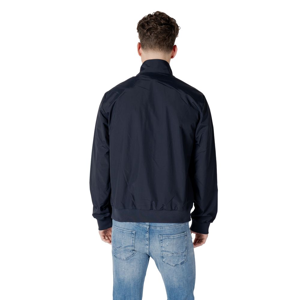 EA7 Emporio Armani Blue Polyamide Men's Bomber