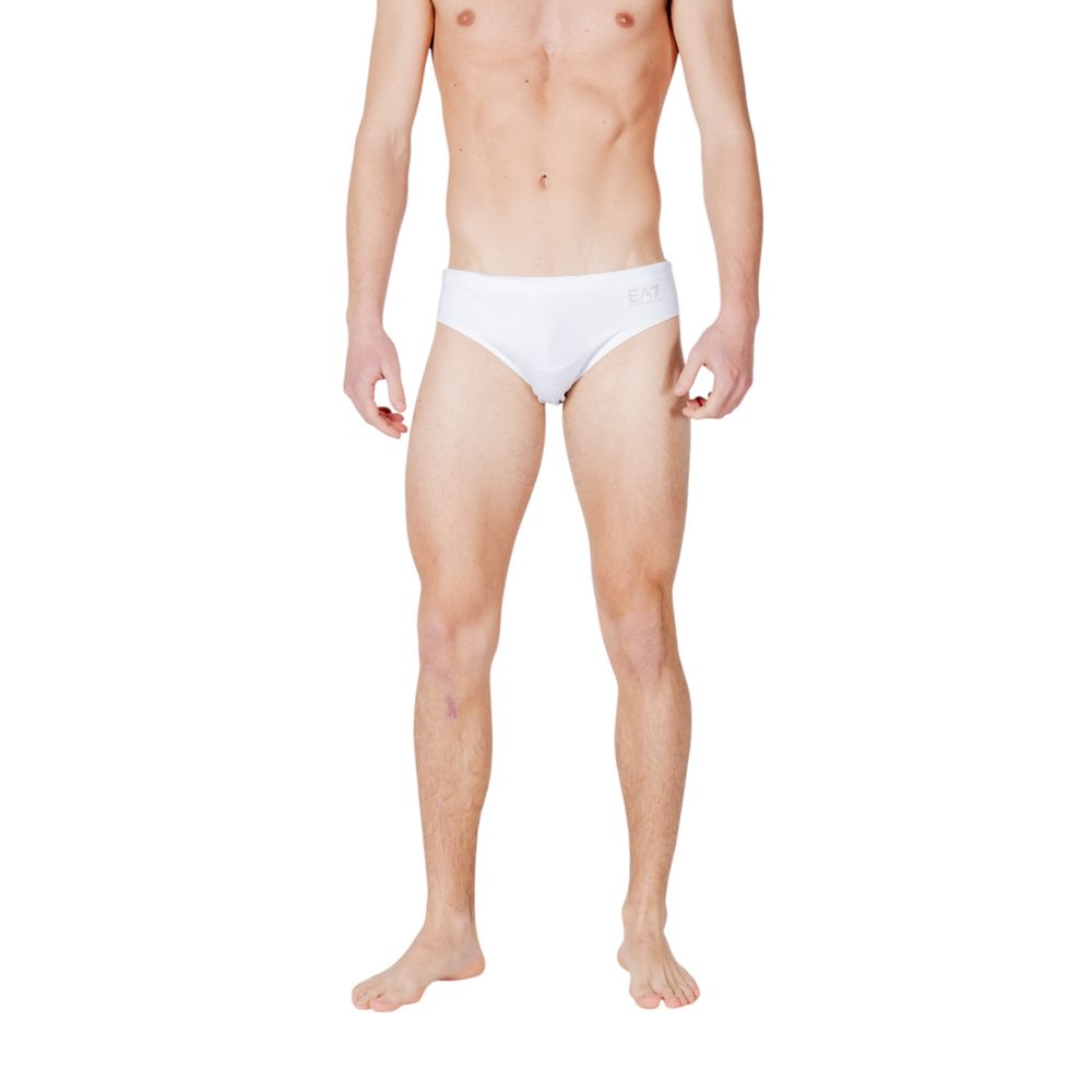 EA7 Emporio Armani Bicolor Polyester Swim Men's Briefs