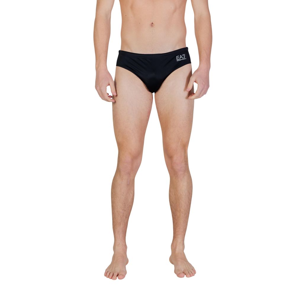 EA7 Emporio Armani Bicolor Polyester Swim Men's Briefs
