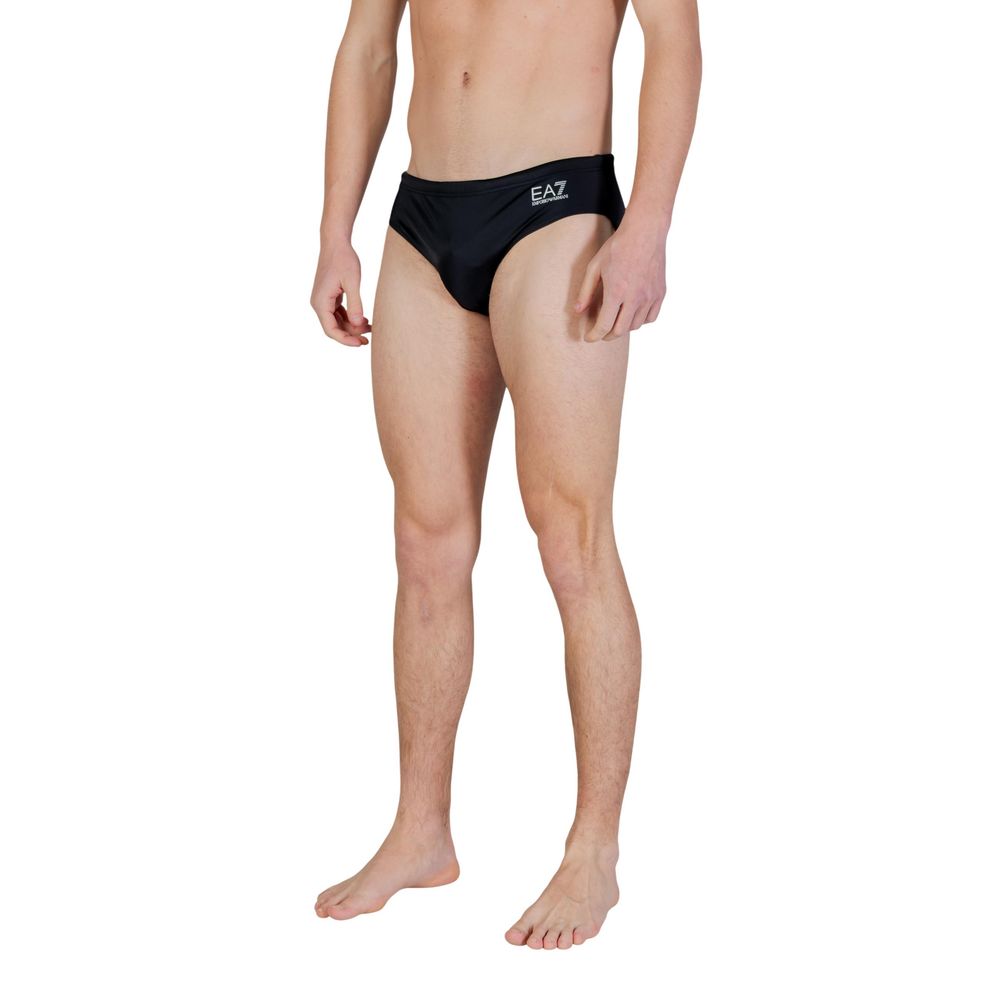 EA7 Emporio Armani Bicolor Polyester Swim Men's Briefs