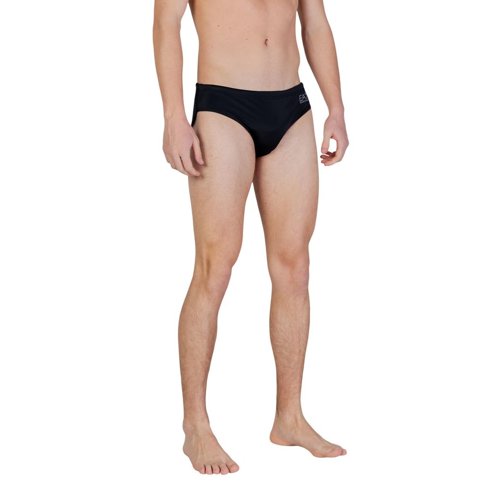 EA7 Emporio Armani Bicolor Polyester Swim Men's Briefs