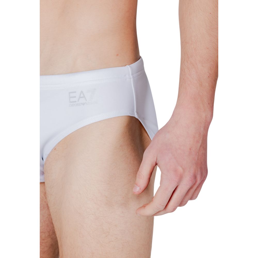 EA7 Emporio Armani Bicolor Polyester Swim Men's Briefs