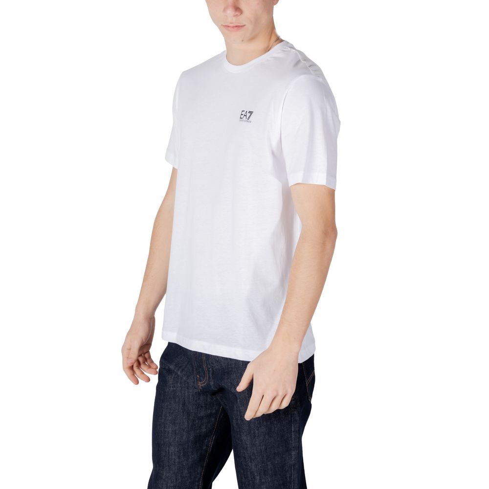 EA7 Emporio Armani Black And White Cotton Men's Sportswear