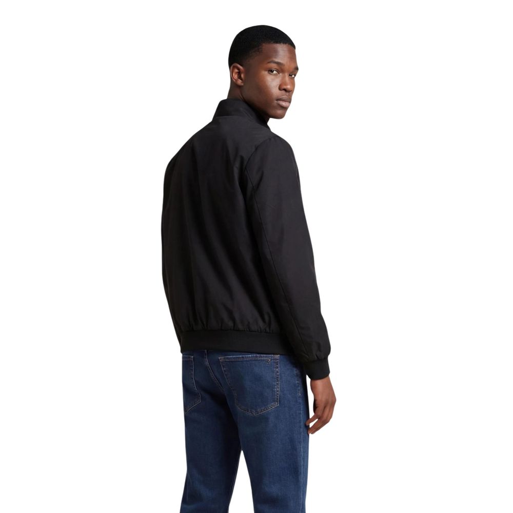 EA7 Emporio Armani Black Polyamide Men's Bomber
