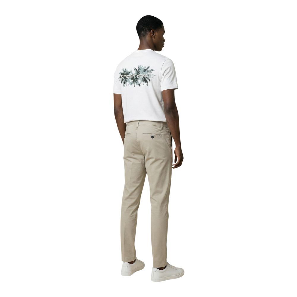 Antony Morato Beige Cotton Skinny Men's Pants