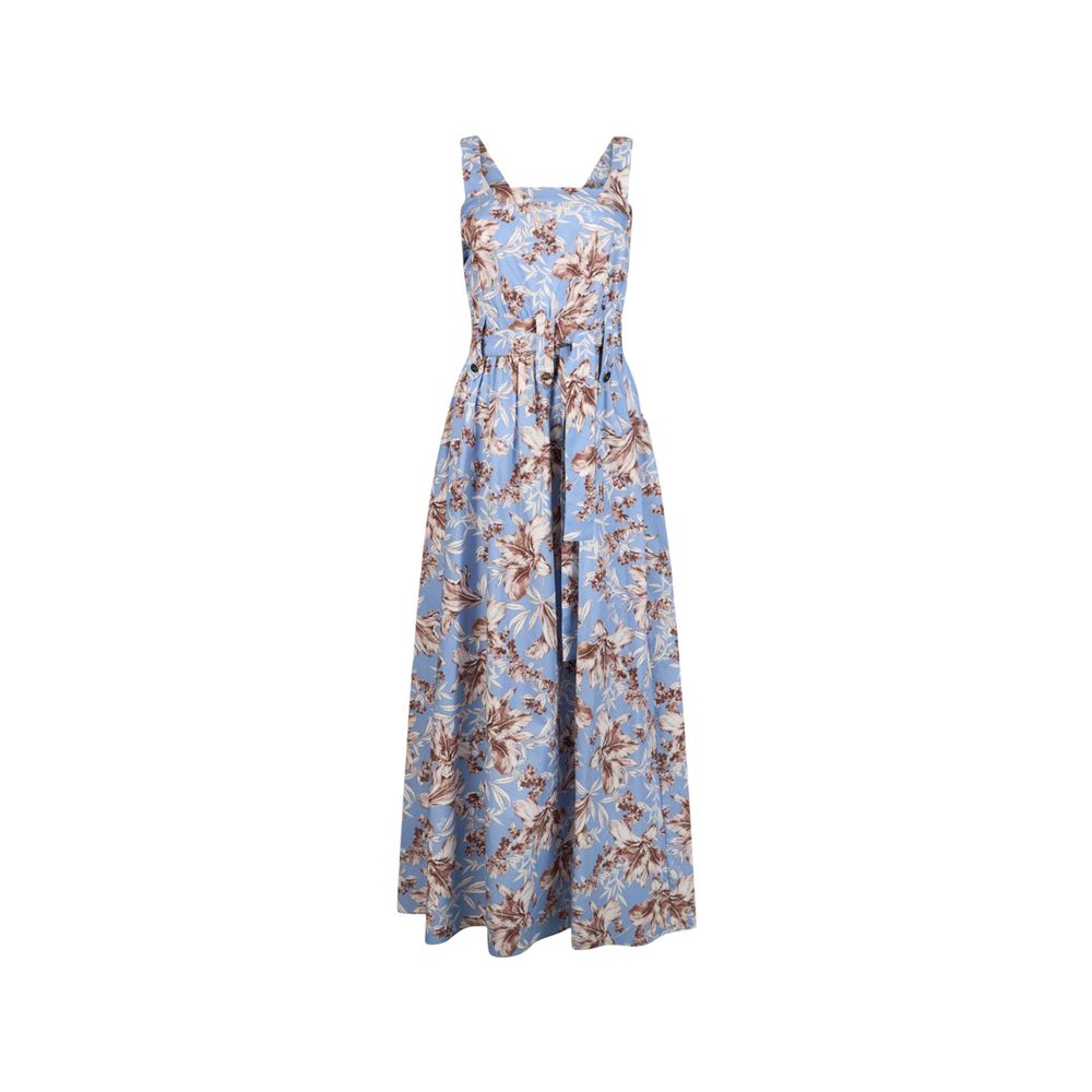 Liu Jo Blue Cotton Long Women's Dress