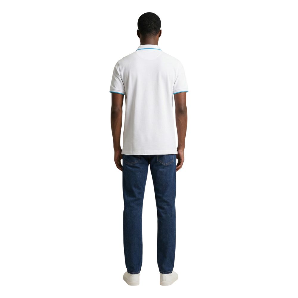 U.S. POLO ASSN. White Cotton Polo Men's Shirt