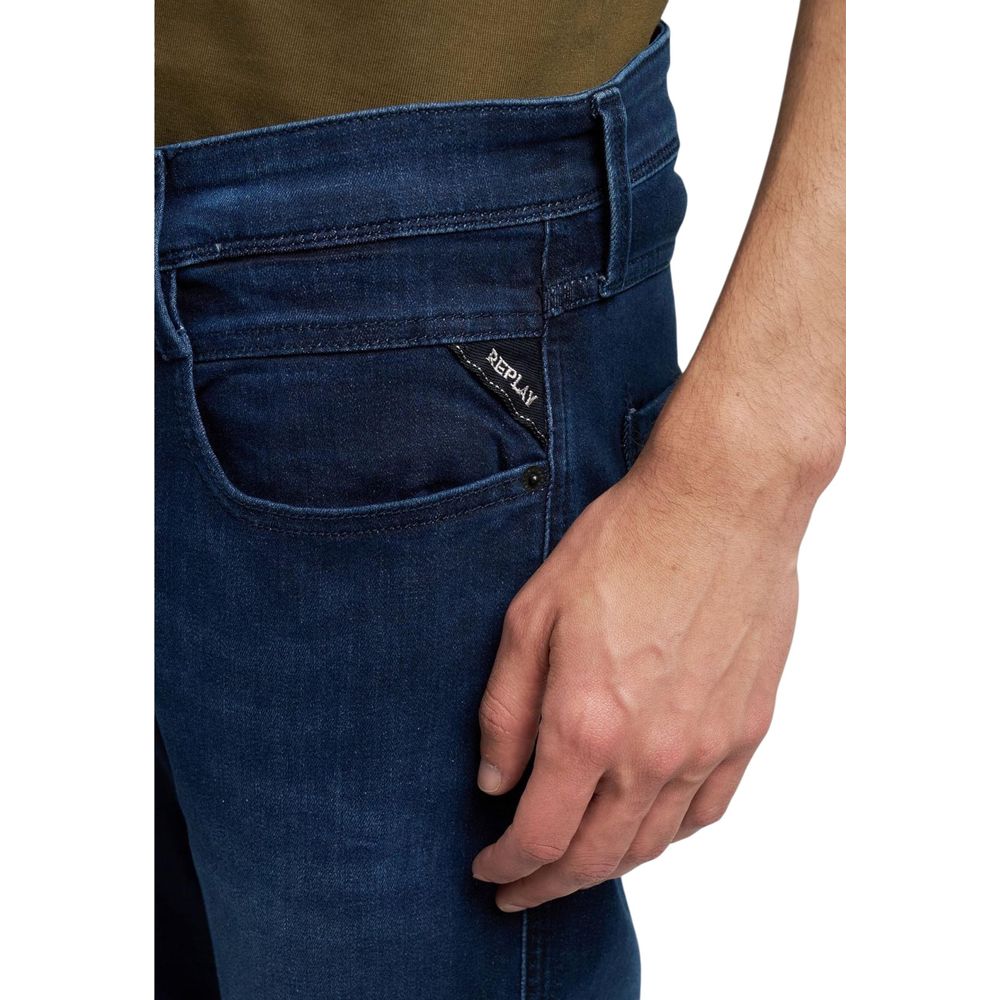 Replay Blue Cotton Skinny Men's Jeans