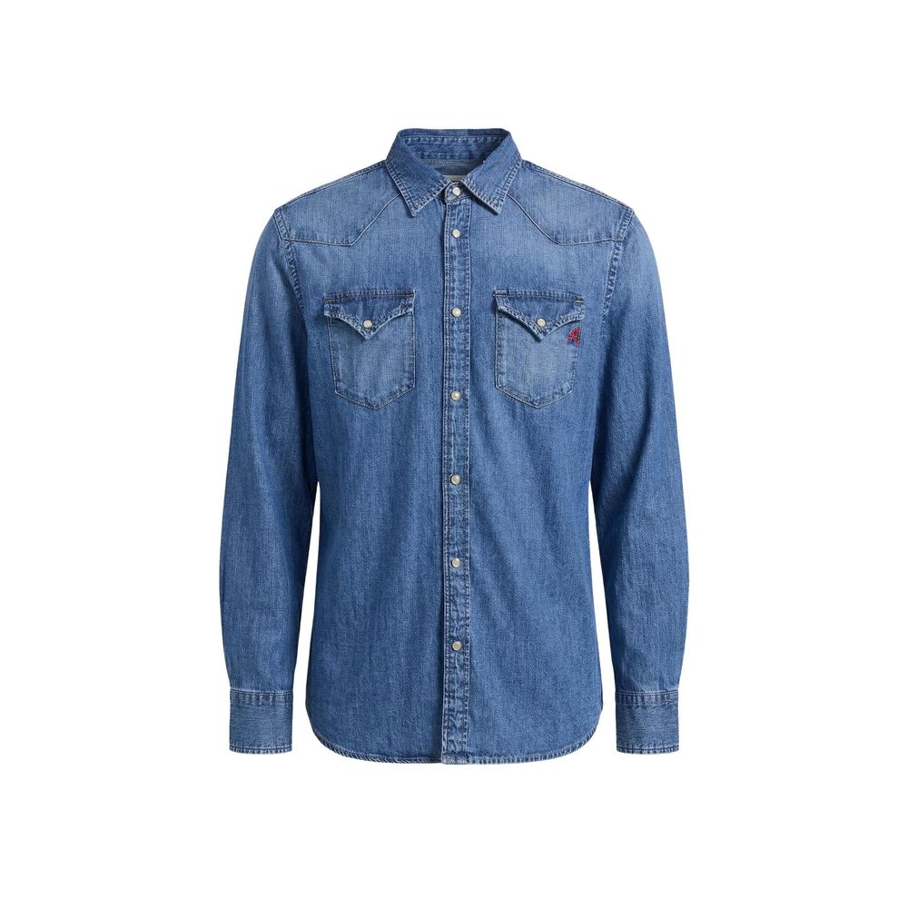 Replay Blue Denim Men's Shirt
