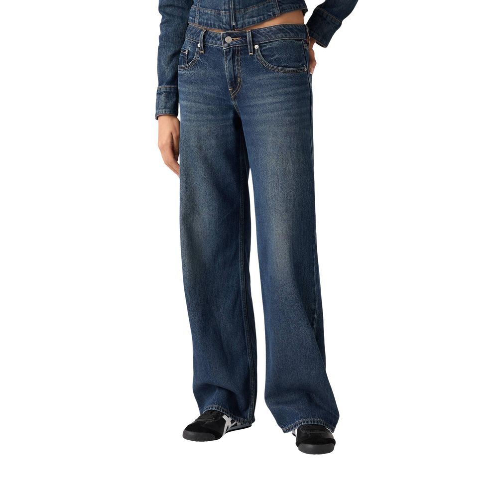 Levi's Blue Cotton Mom Women's Jeans