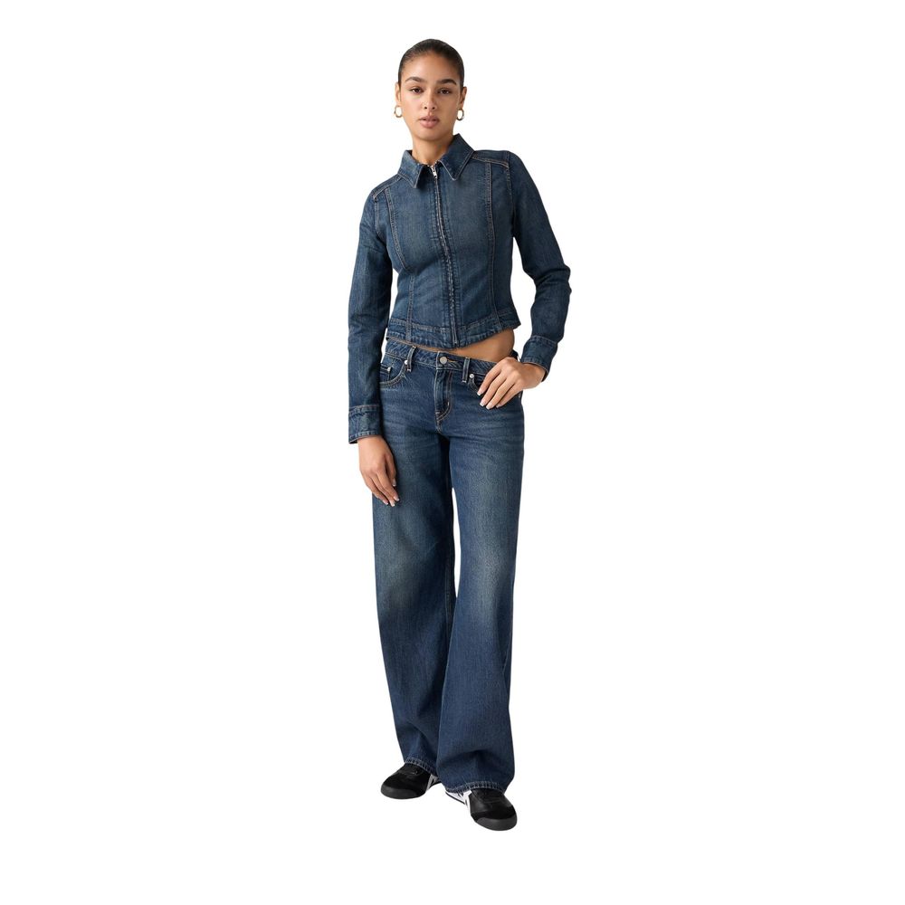 Levi's Blue Cotton Mom Women's Jeans