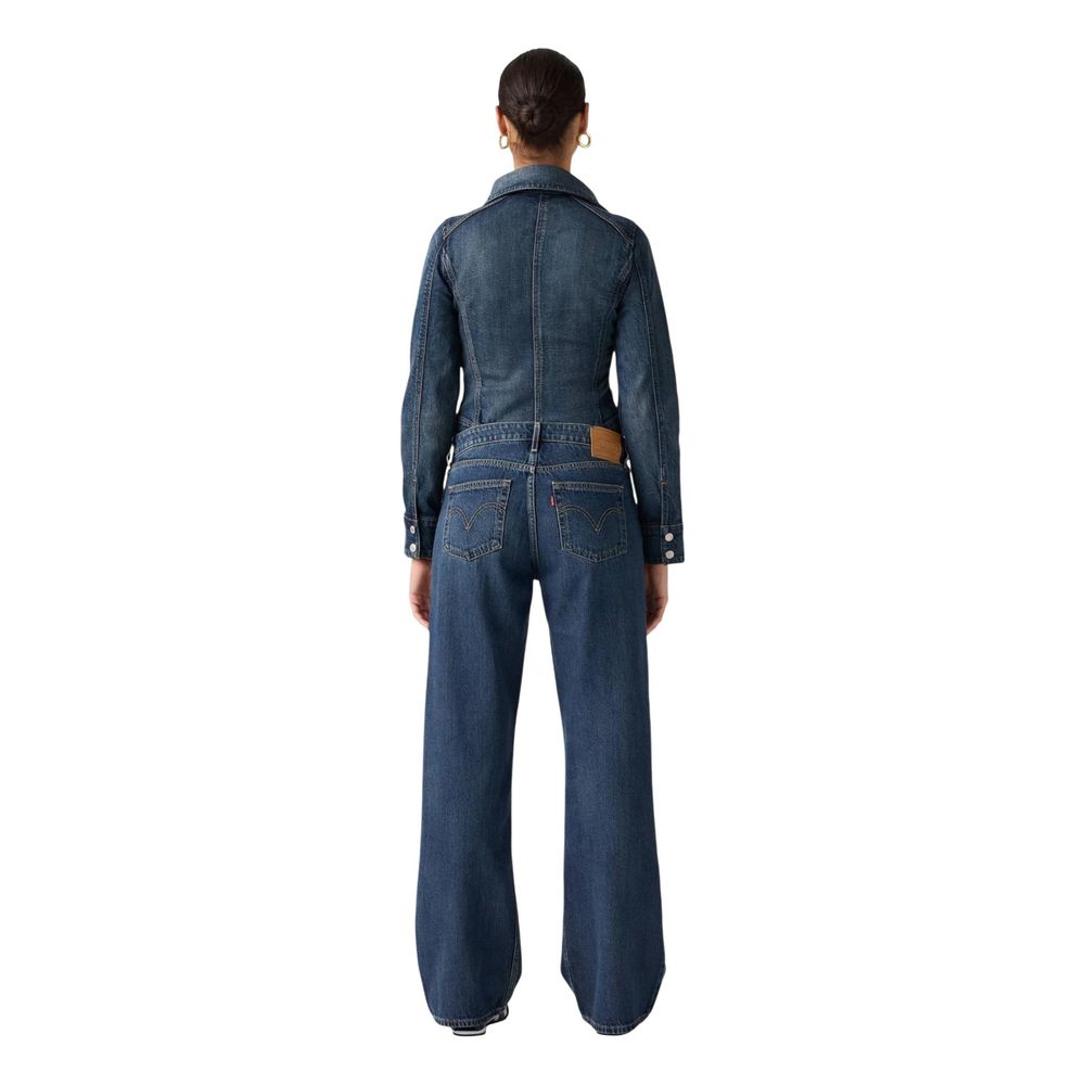 Levi's Blue Cotton Mom Women's Jeans